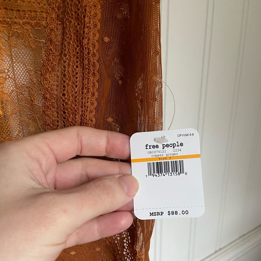 SOLD Free People Winnie Bodysuit in Copper Ginger - Picture 6 of 8